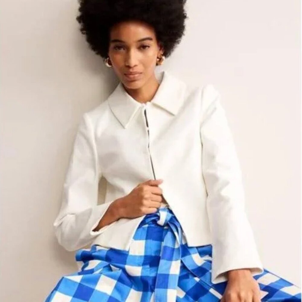 Boden Occasion Jacket in Ivory, XS, Size 2